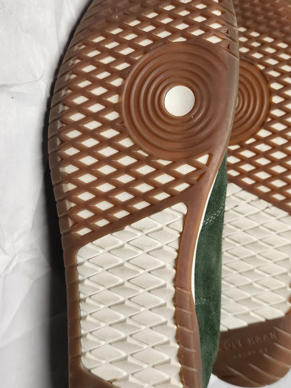 Cole Haan Green Suede GrandPro Lace-Up Sneakers